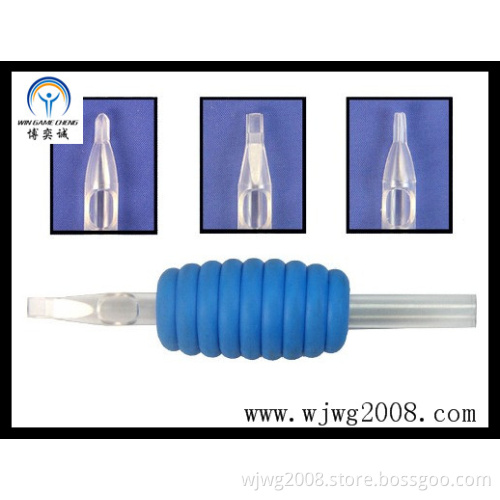 New Disposable 1" (25mm) Blue Rubber Grips with Transparency Tip